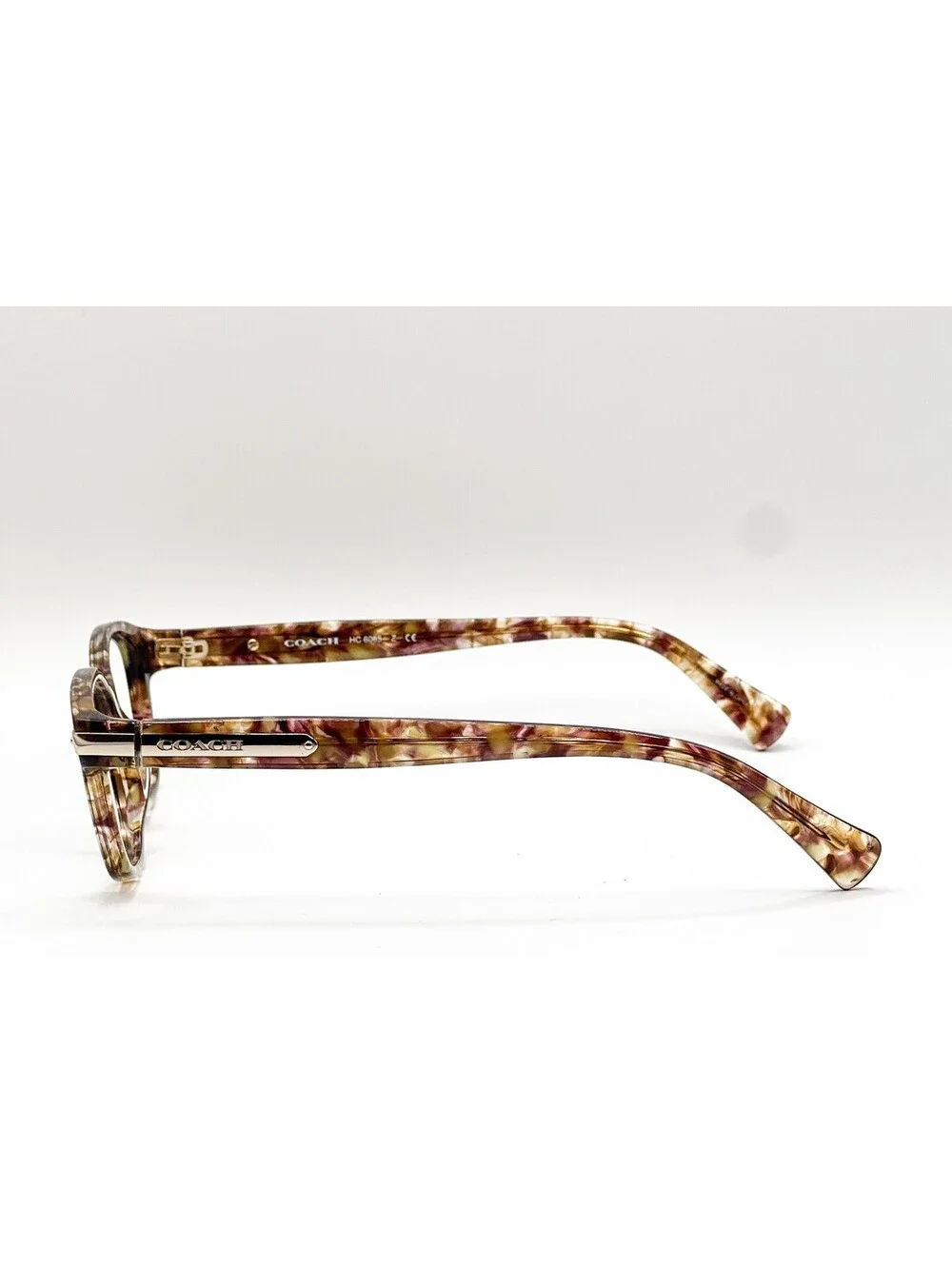 Coach HC 6065 5287 Light Brown Confetti Tortoise Eyeglass Frames 51-17-135
